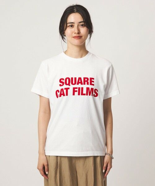 green label relaxing / グリーンレーベル リラクシング カットソー | 【別注】＜SQUARE CATFILMS＞フォトプリント Tシャツ | 詳細12