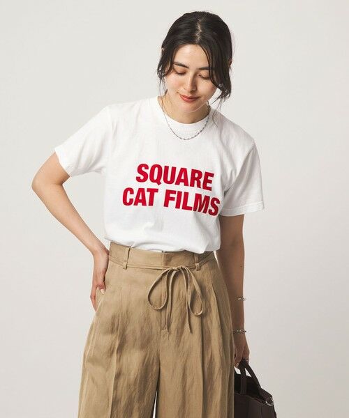 green label relaxing / グリーンレーベル リラクシング カットソー | 【別注】＜SQUARE CATFILMS＞フォトプリント Tシャツ | 詳細6