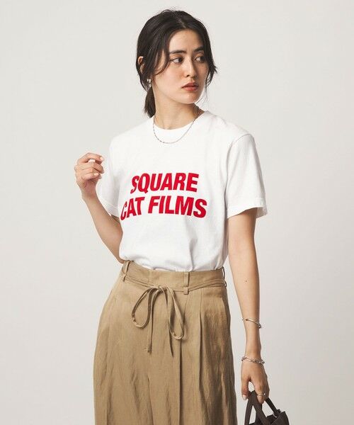 green label relaxing / グリーンレーベル リラクシング カットソー | 【別注】＜SQUARE CATFILMS＞フォトプリント Tシャツ | 詳細7