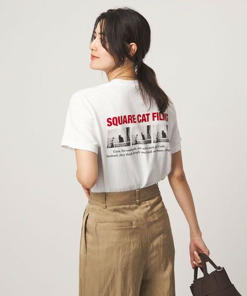 green label relaxing / グリーンレーベル リラクシング カットソー | 【別注】＜SQUARE CATFILMS＞フォトプリント Tシャツ | 詳細8