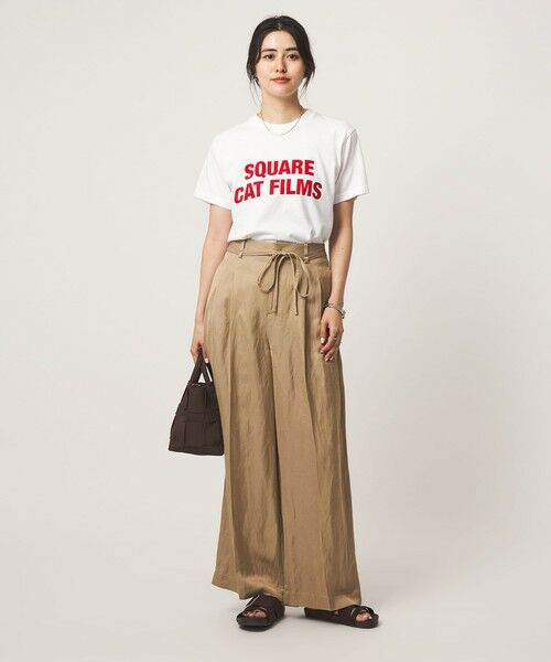 green label relaxing / グリーンレーベル リラクシング カットソー | 【別注】＜SQUARE CATFILMS＞フォトプリント Tシャツ | 詳細9