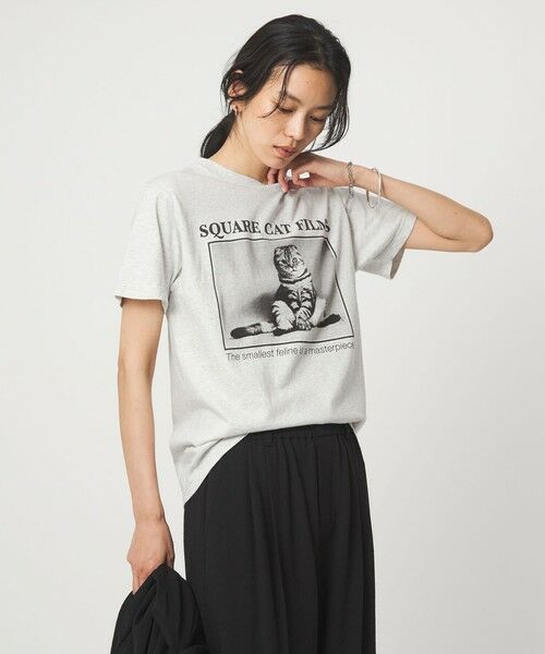 green label relaxing / グリーンレーベル リラクシング カットソー | 【別注】＜SQUARE CATFILMS＞フォトプリント Tシャツ | 詳細14