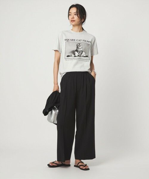 green label relaxing / グリーンレーベル リラクシング カットソー | 【別注】＜SQUARE CATFILMS＞フォトプリント Tシャツ | 詳細15