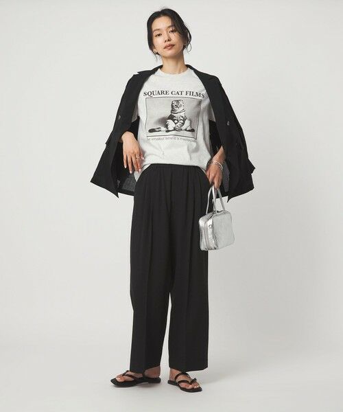green label relaxing / グリーンレーベル リラクシング カットソー | 【別注】＜SQUARE CATFILMS＞フォトプリント Tシャツ | 詳細11