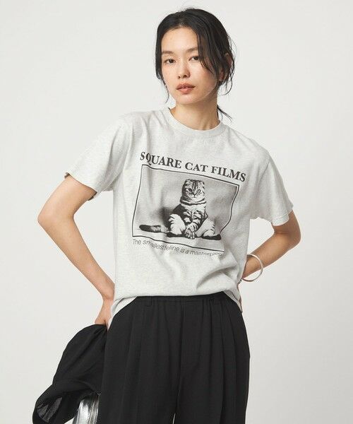 green label relaxing / グリーンレーベル リラクシング カットソー | 【別注】＜SQUARE CATFILMS＞フォトプリント Tシャツ | 詳細13