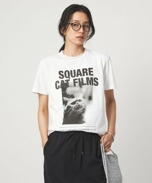 green label relaxing / グリーンレーベル リラクシング カットソー | 【別注】＜SQUARE CATFILMS＞フォトプリント Tシャツ | 詳細22