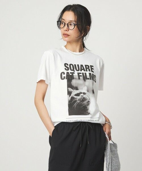 green label relaxing / グリーンレーベル リラクシング カットソー | 【別注】＜SQUARE CATFILMS＞フォトプリント Tシャツ | 詳細23