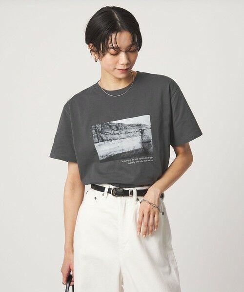 green label relaxing / グリーンレーベル リラクシング カットソー | ロゴ ショートスリーブ Tシャツ | 詳細10