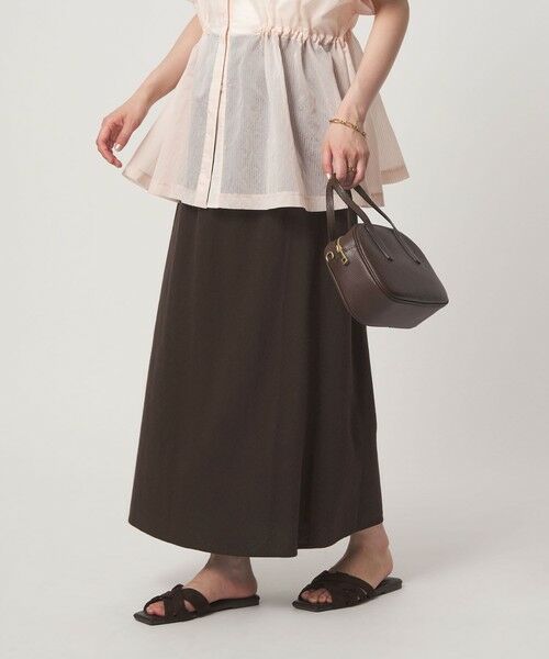 green label relaxing / グリーンレーベル リラクシング ロング・マキシ丈スカート | BREEZE LINEN ブリーズリネン ナロー スカート | 詳細9