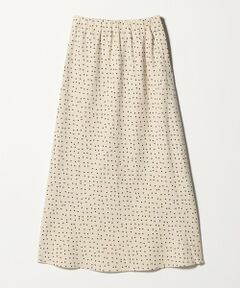 green label relaxing / グリーンレーベル リラクシング ロング・マキシ丈スカート | BREEZE LINEN ブリーズリネン ナロー スカート ドット