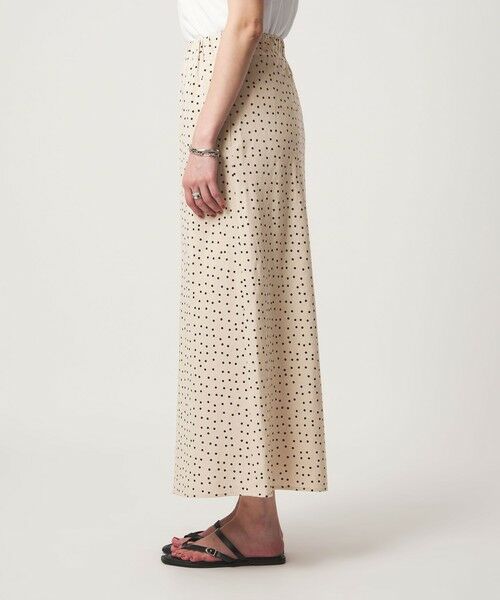 green label relaxing / グリーンレーベル リラクシング ロング・マキシ丈スカート | BREEZE LINEN ブリーズリネン ナロー スカート ドット | 詳細11