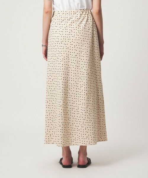 green label relaxing / グリーンレーベル リラクシング ロング・マキシ丈スカート | BREEZE LINEN ブリーズリネン ナロー スカート ドット | 詳細12