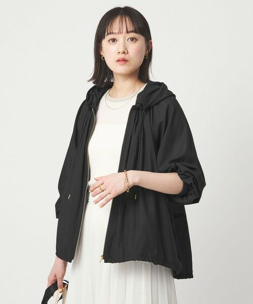 green label relaxing / グリーンレーベル リラクシング ブルゾン | シアー フーディ ブルゾン マシンウォッシャブル UVカット 通気性 | 詳細7