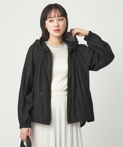 green label relaxing / グリーンレーベル リラクシング ブルゾン | シアー フーディ ブルゾン マシンウォッシャブル UVカット 通気性 | 詳細15