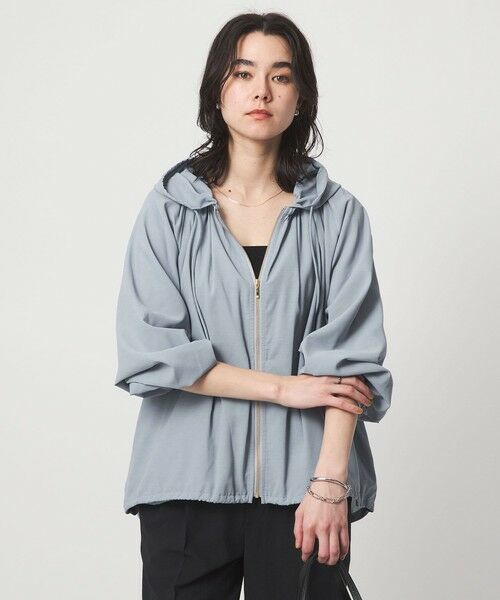 green label relaxing / グリーンレーベル リラクシング ブルゾン | シアー フーディ ブルゾン マシンウォッシャブル UVカット 通気性 | 詳細17