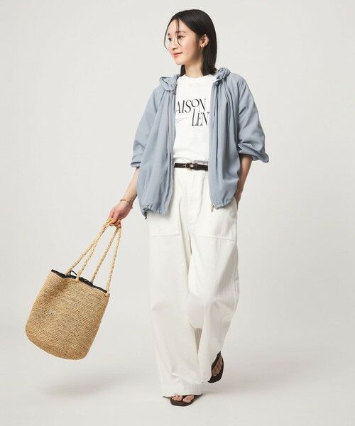 green label relaxing / グリーンレーベル リラクシング ブルゾン | シアー フーディ ブルゾン マシンウォッシャブル UVカット 通気性 | 詳細26