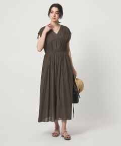 green label relaxing / グリーンレーベル リラクシング ロング・マキシ丈ワンピース | ティアード ギャザー ワンピース