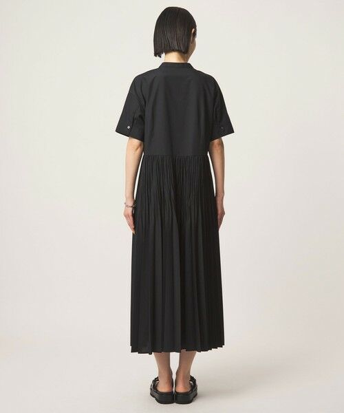 green label relaxing / グリーンレーベル リラクシング ロング・マキシ丈ワンピース | ［size SHORT/TALLあり］ワッシャー プリーツ ショートスリーブ ワンピース | 詳細9