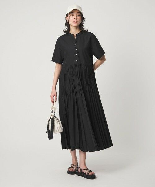 green label relaxing / グリーンレーベル リラクシング ロング・マキシ丈ワンピース | ［size SHORT/TALLあり］ワッシャー プリーツ ショートスリーブ ワンピース | 詳細2