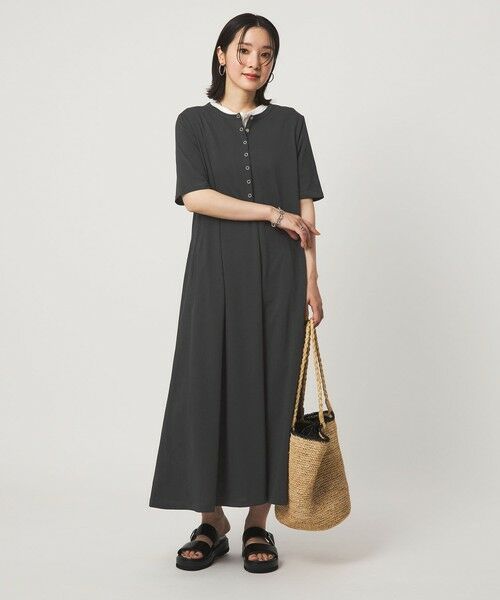 green label relaxing / グリーンレーベル リラクシング ロング・マキシ丈ワンピース | 【WEB限定】＜at ease＞ヘンリーネック カットソー ワンピース | 詳細2
