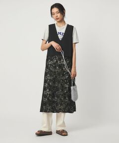 green label relaxing / グリーンレーベル リラクシング ロング・マキシ丈ワンピース | レース ドッキング ワンピース