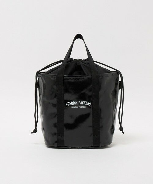 green label relaxing / グリーンレーベル リラクシング ショルダーバッグ | 【別注】＜FREDRIK PACKERS＞ドロストバッグ（BLACK）