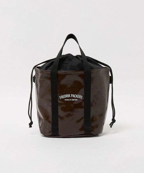 green label relaxing / グリーンレーベル リラクシング ショルダーバッグ | 【別注】＜FREDRIK PACKERS＞ドロストバッグ（DK.BROWN）