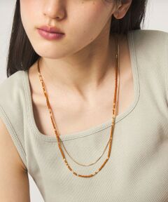 green label relaxing / グリーンレーベル リラクシング ネックレス・ペンダント・チョーカー | 3WAY ビーズ＆チェーン 2連ネックレス