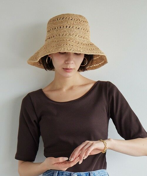 green label relaxing / グリーンレーベル リラクシング ハット | ＜VINCENT PRADIER＞ワイドハット / HAT（NATURAL）