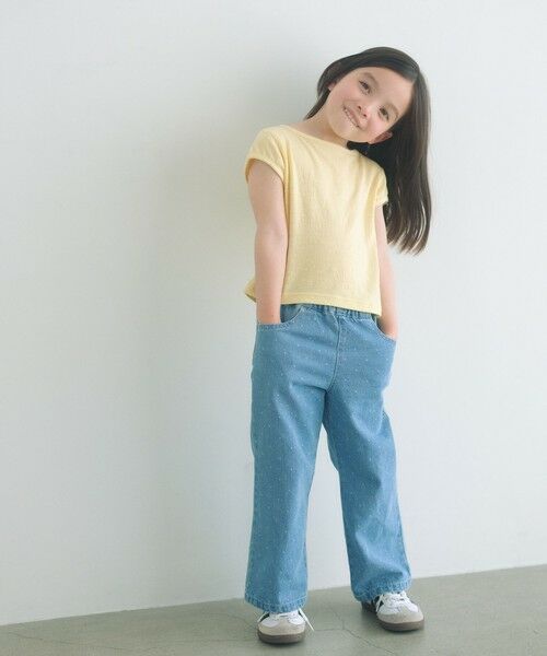 green label relaxing / グリーンレーベル リラクシング カットソー | 【WEB限定】ハート シシュウ Tシャツ / キッズ 100cm-160cm | 詳細9