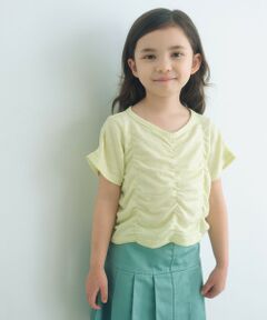 green label relaxing / グリーンレーベル リラクシング カットソー | 【WEB限定】シャーリング Tシャツ / キッズ 100cm-160cm