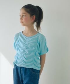 【WEB限定】シャーリング Tシャツ / キッズ 100cm-160cm