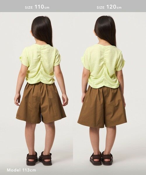 green label relaxing / グリーンレーベル リラクシング カットソー | 【WEB限定】シャーリング Tシャツ / キッズ 100cm-160cm | 詳細9