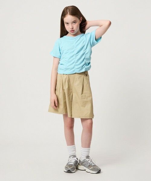 green label relaxing / グリーンレーベル リラクシング カットソー | 【WEB限定】シャーリング Tシャツ / キッズ 100cm-160cm | 詳細14