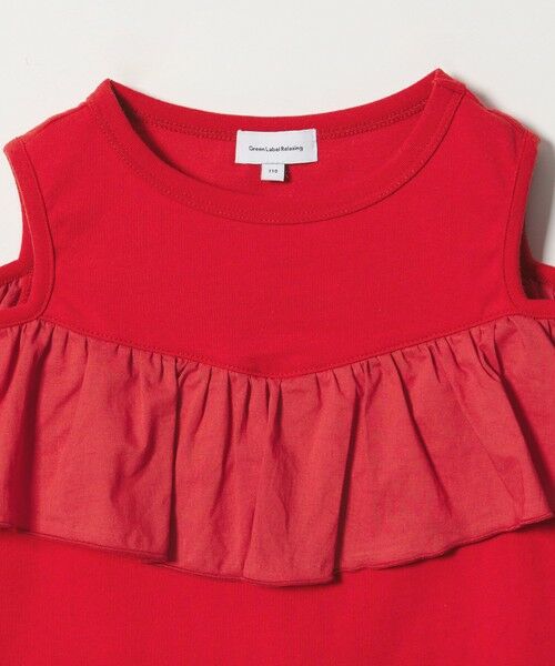 green label relaxing / グリーンレーベル リラクシング カットソー | 【スタメンシリーズ】ショルダー ホール Tシャツ / キッズ 100cm-160cm | 詳細4