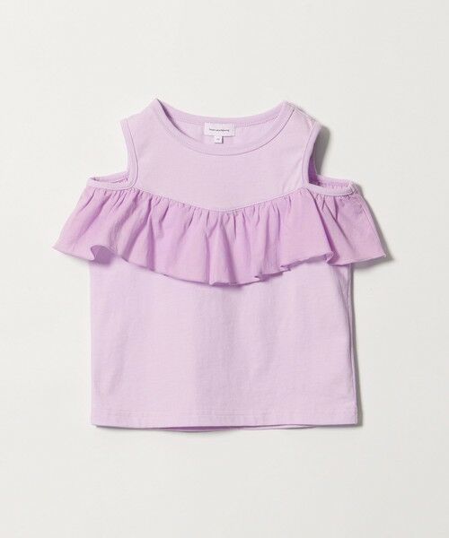 green label relaxing / グリーンレーベル リラクシング カットソー | 【スタメンシリーズ】ショルダー ホール Tシャツ / キッズ 100cm-160cm（LILAC）