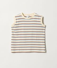 green label relaxing / グリーンレーベル リラクシング カットソー | 【スタメンシリーズ】ボーダー ノースリーブ Tシャツ / キッズ 100cm-160cm