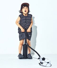 green label relaxing / グリーンレーベル リラクシング カットソー | 【スタメンシリーズ】ボーダー ノースリーブ Tシャツ / キッズ 100cm-160cm