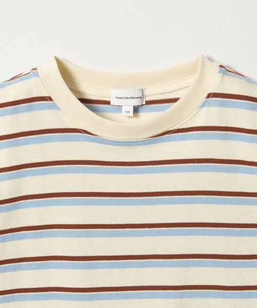 green label relaxing / グリーンレーベル リラクシング カットソー | 【スタメンシリーズ】ボーダー ノースリーブ Tシャツ / キッズ 100cm-160cm | 詳細2