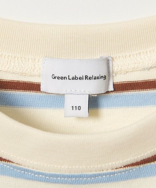 green label relaxing / グリーンレーベル リラクシング カットソー | 【スタメンシリーズ】ボーダー ノースリーブ Tシャツ / キッズ 100cm-160cm | 詳細4