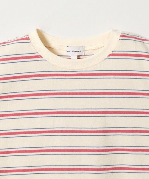 green label relaxing / グリーンレーベル リラクシング カットソー | 【スタメンシリーズ】ボーダー ノースリーブ Tシャツ / キッズ 100cm-160cm | 詳細7