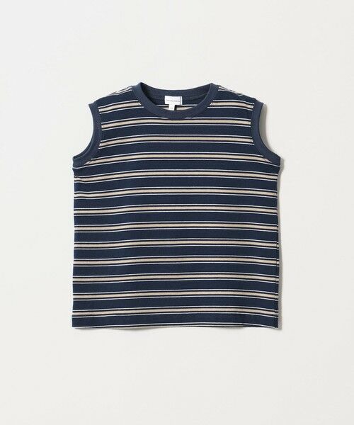 green label relaxing / グリーンレーベル リラクシング カットソー | 【スタメンシリーズ】ボーダー ノースリーブ Tシャツ / キッズ 100cm-160cm | 詳細12