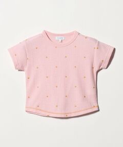 green label relaxing / グリーンレーベル リラクシング カットソー | ハート柄 ドライ ワッフル Tシャツ / キッズ 110cm-160cm