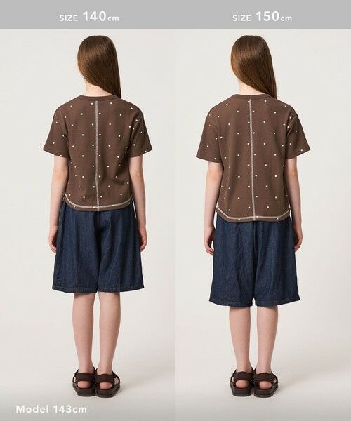 green label relaxing / グリーンレーベル リラクシング カットソー | ハート柄 ドライ ワッフル Tシャツ / キッズ 110cm-160cm | 詳細15