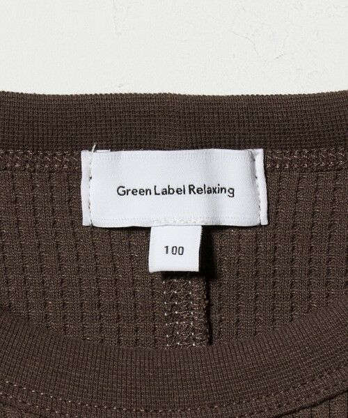 green label relaxing / グリーンレーベル リラクシング カットソー | ハート柄 ドライ ワッフル Tシャツ / キッズ 110cm-160cm | 詳細12