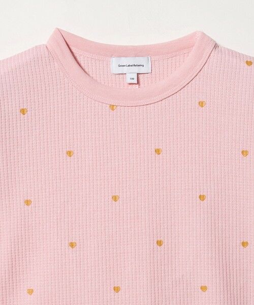 green label relaxing / グリーンレーベル リラクシング カットソー | ハート柄 ドライ ワッフル Tシャツ / キッズ 110cm-160cm | 詳細15