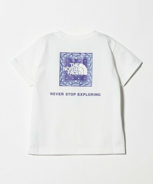 green label relaxing / グリーンレーベル リラクシング カットソー | ＜THE NORTH FACE＞バンダナ スクェア ロゴ Tシャツ / キッズ100cm-120cm（WHITE）