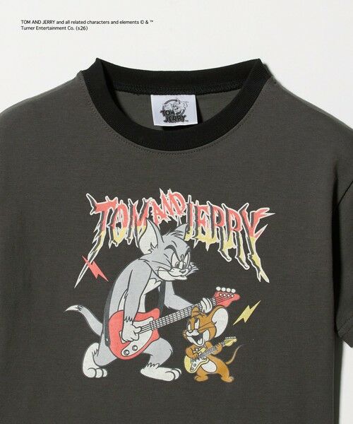 green label relaxing / グリーンレーベル リラクシング カットソー | 【別注】＜URBAMENT＞TOM and JERRY リンガーTシャツ / キッズ 100cmー130cm | 詳細1