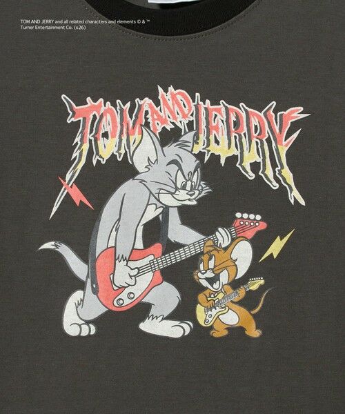 green label relaxing / グリーンレーベル リラクシング カットソー | 【別注】＜URBAMENT＞TOM and JERRY リンガーTシャツ / キッズ 100cmー130cm | 詳細2