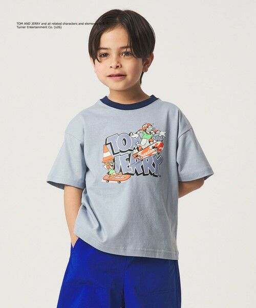 green label relaxing / グリーンレーベル リラクシング カットソー | 【別注】＜URBAMENT＞TOM and JERRY リンガーTシャツ / キッズ 100cmー130cm | 詳細10